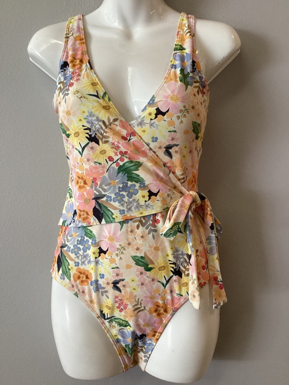 Summersalt x Rifle Paper Co Marguerite Floral Perfect Wrap One Piece Swimsuit